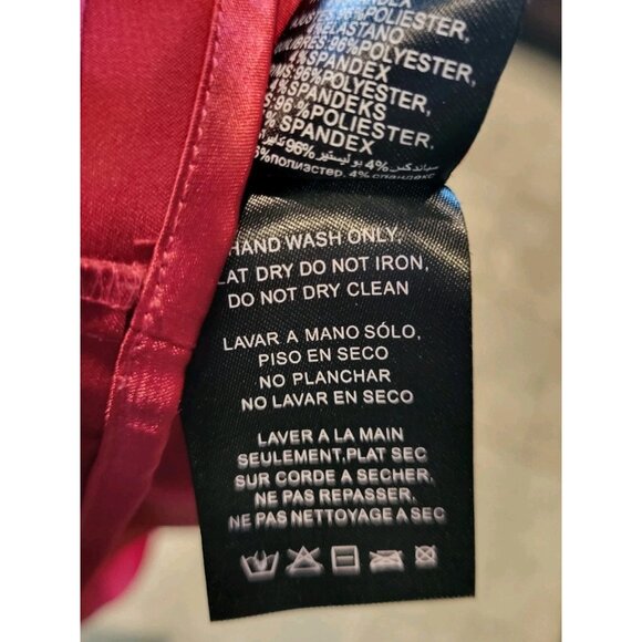 Y2K Bebe Pink Black Sleeveless Beaded V Neck Mini Dress Sz XS - Picture 8 of 8